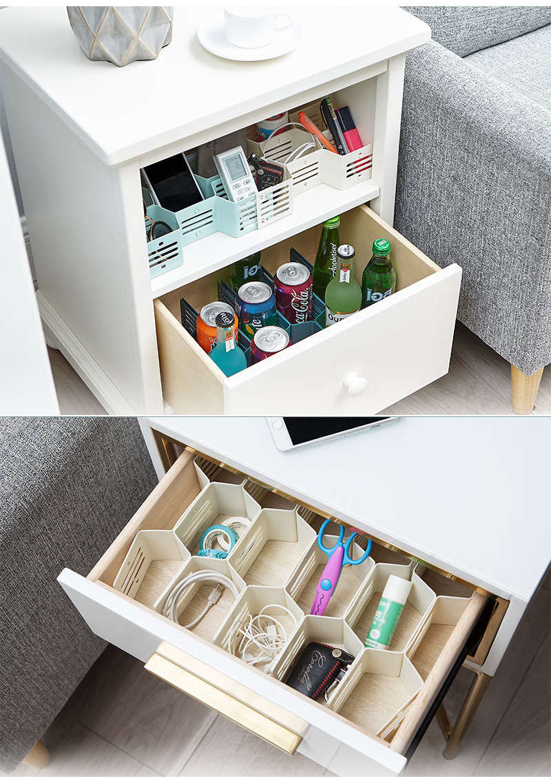 Fine Living Honeycomb Draw Organiser - White