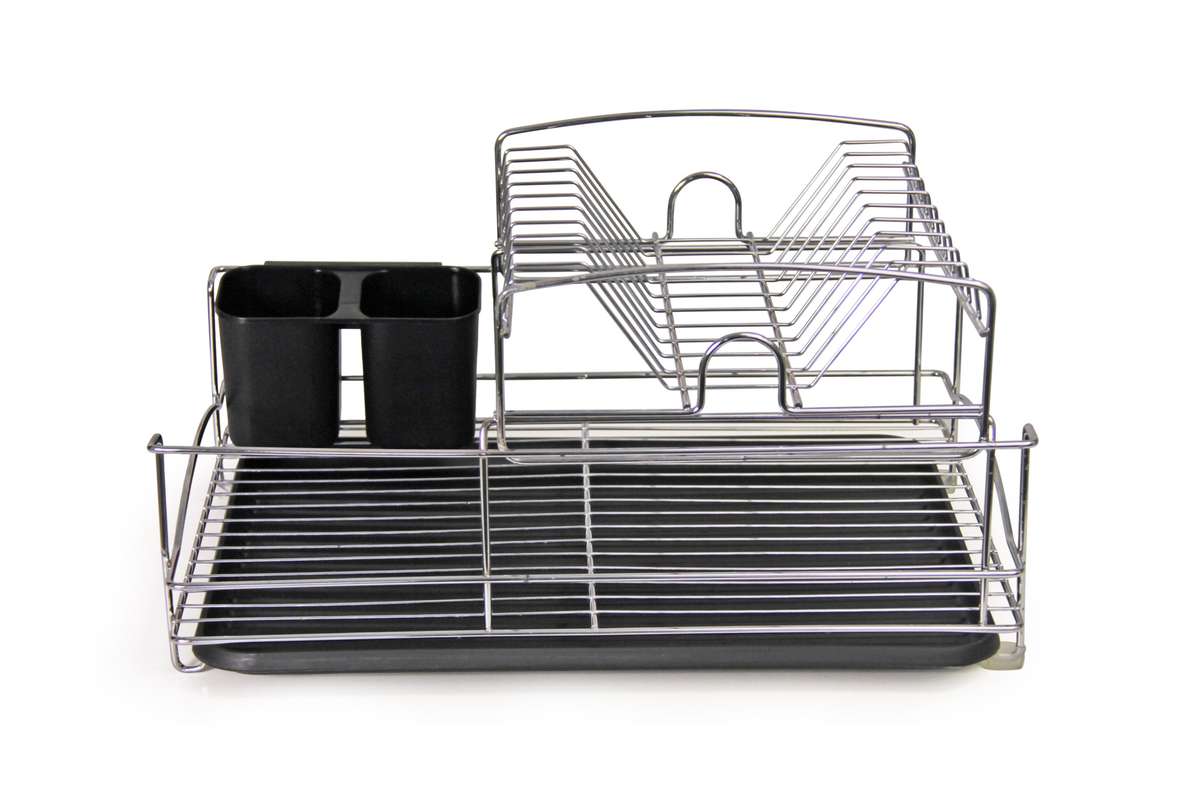 Fine Living Balcony Dish Rack - Black
