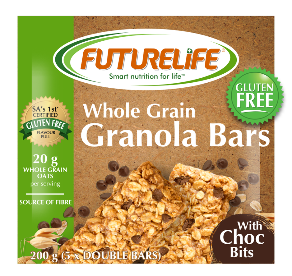 FUTURELIFE Whole Grain Choc Bits Granola Bar  5 x 40g