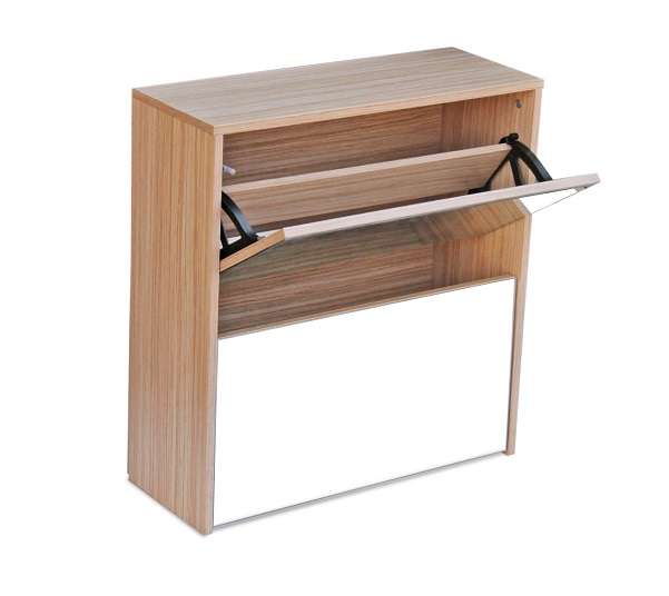 Fine Living Mirror Shoe Cabinet - 3+2tier Autumn