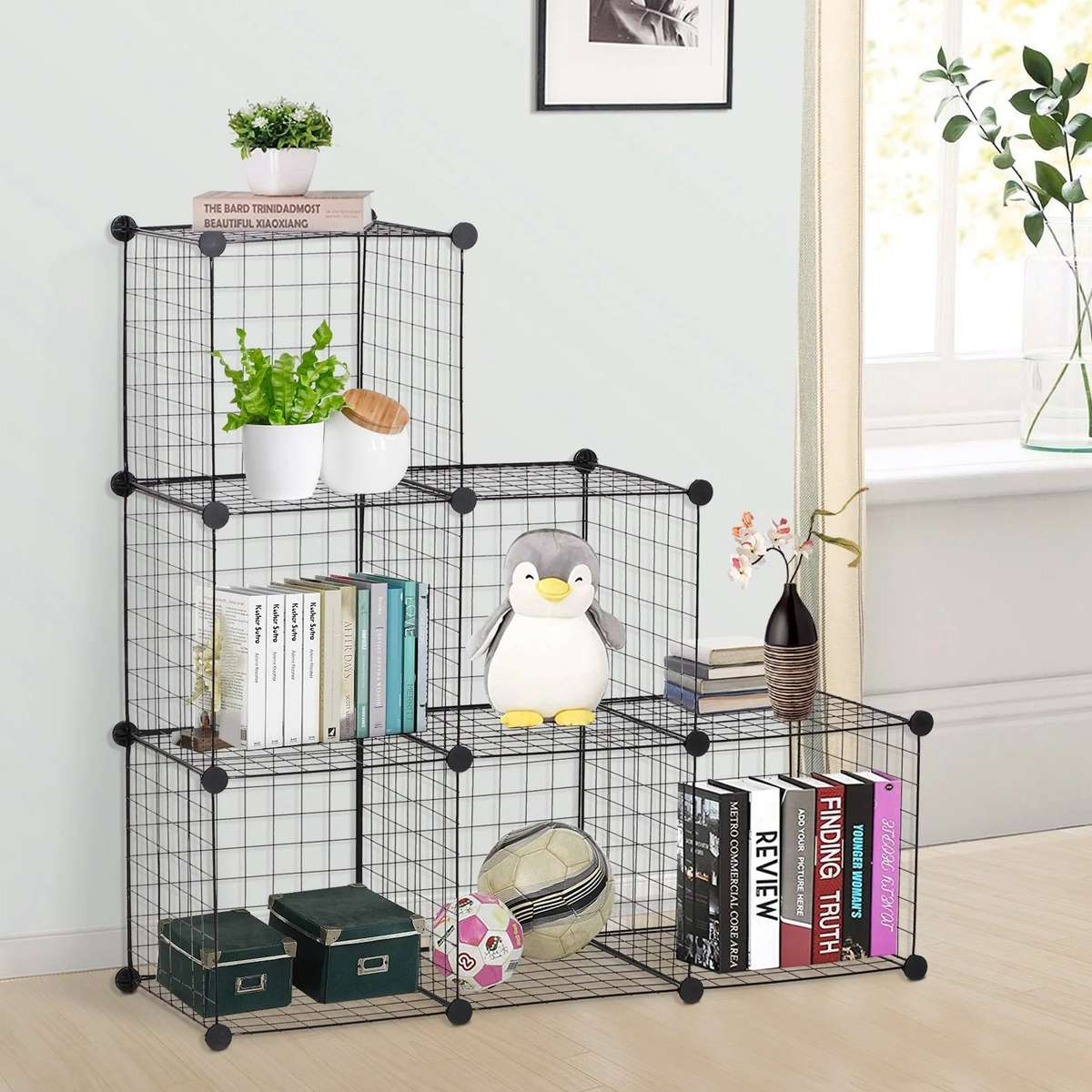Wire 6 Cube Cabinet