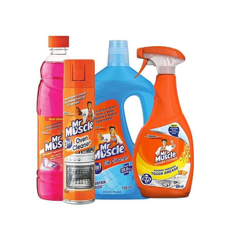 Mr Muscle 4-Piece Kitchen Cleaning Bundle