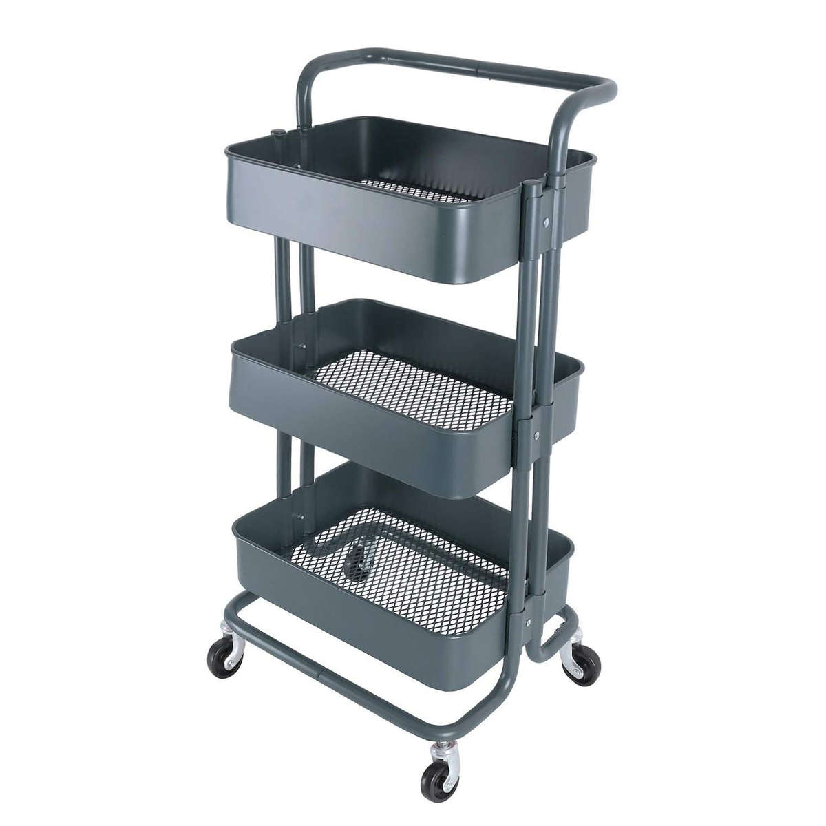 3 Tier Multi Functional Trolley - Grey
