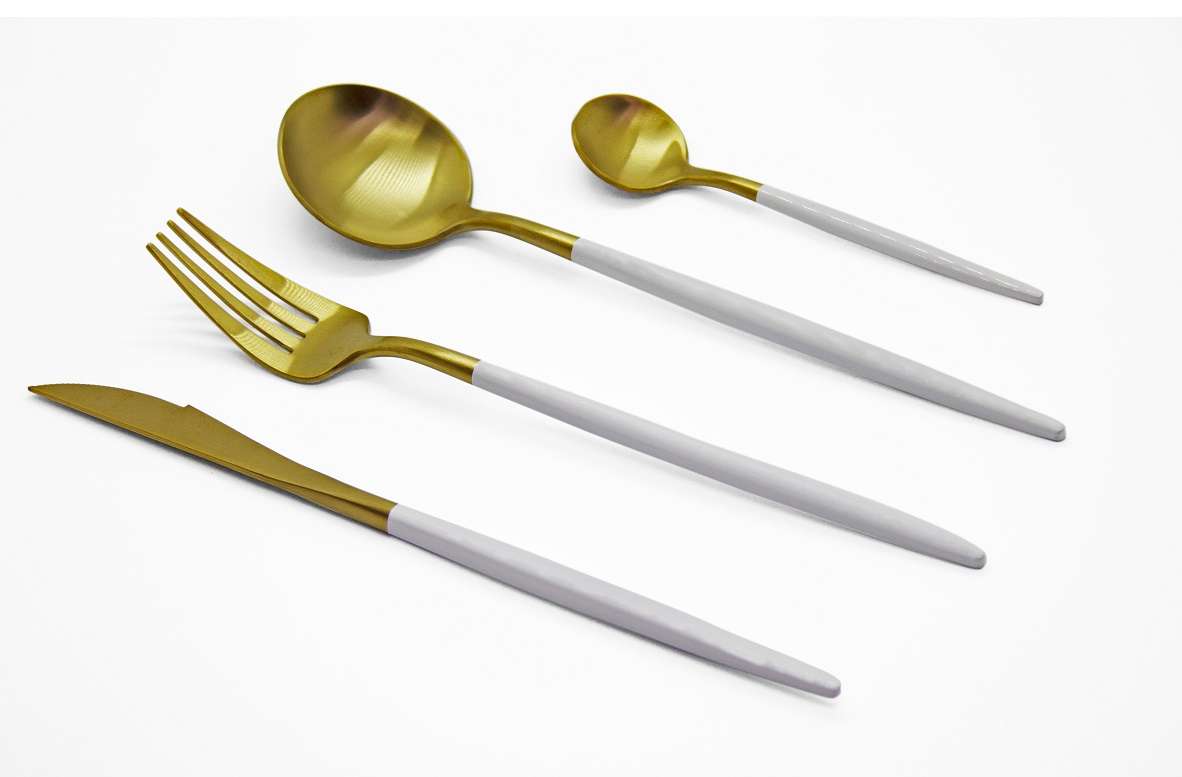 Finery - Cutlery Set 12pc - Gold/White