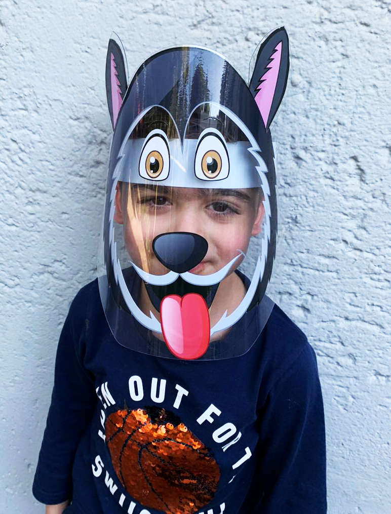 Kids Face Shield - Dog