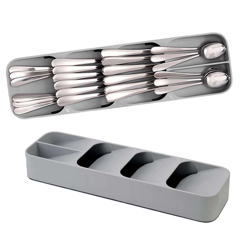 Cutlery Drawer Organiser Grey