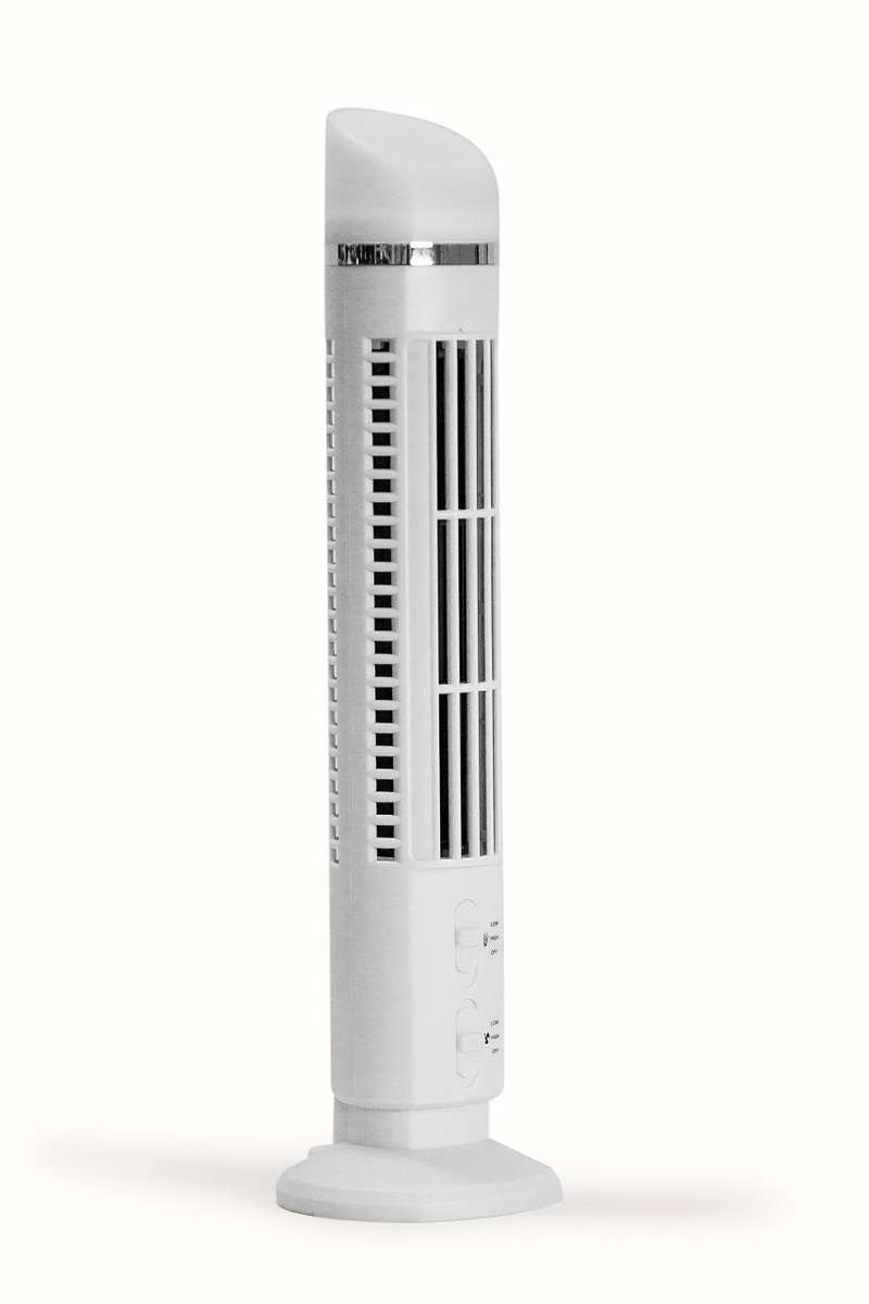 USB Tower Fan - White