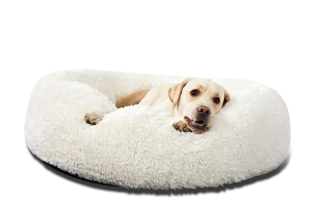 Plush pet beds 80cm - White