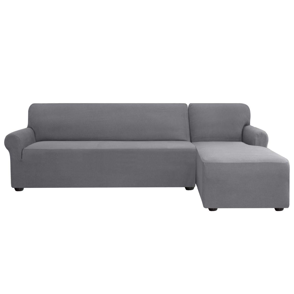 Fine Living L Shape Couch Cover -  Grey
