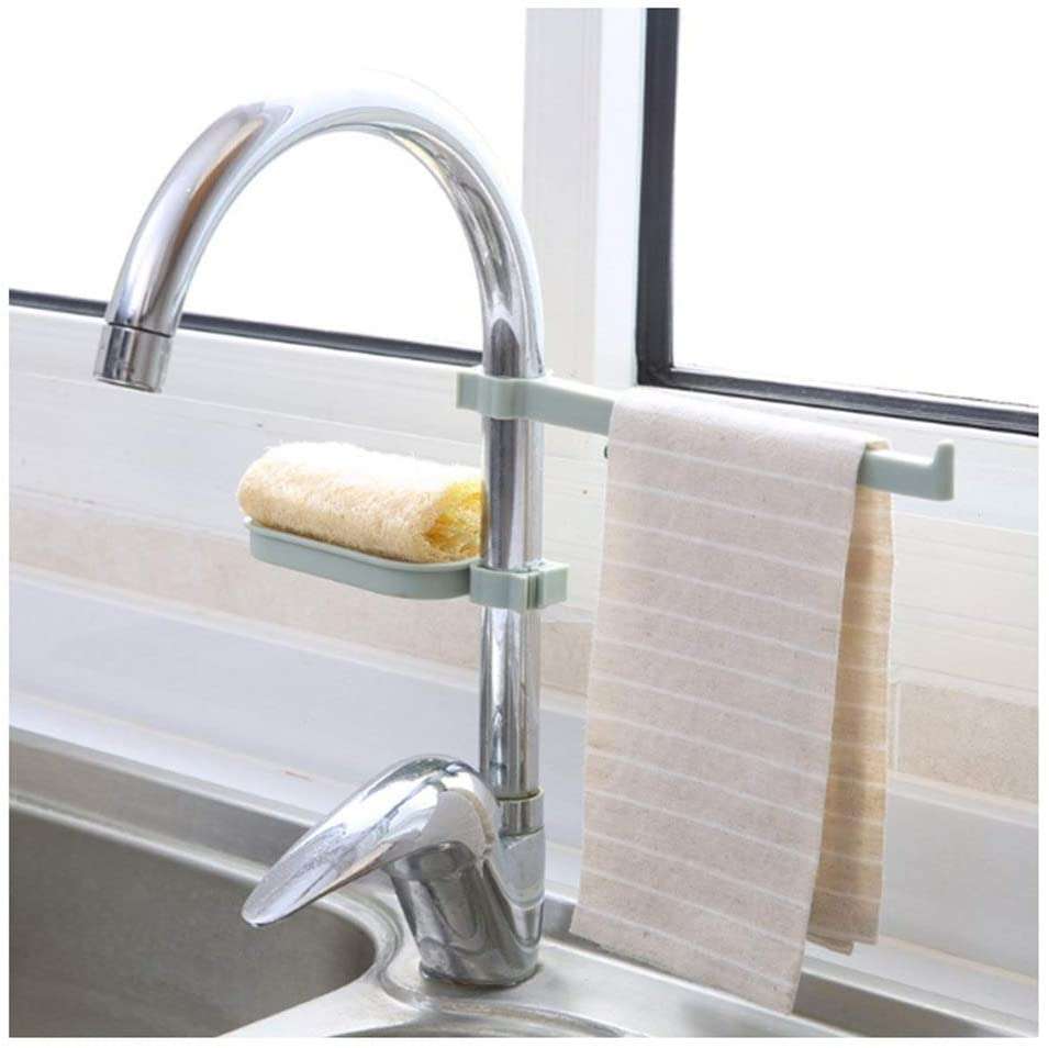 Fine Living Kitchen towel and Sponge holder Mint