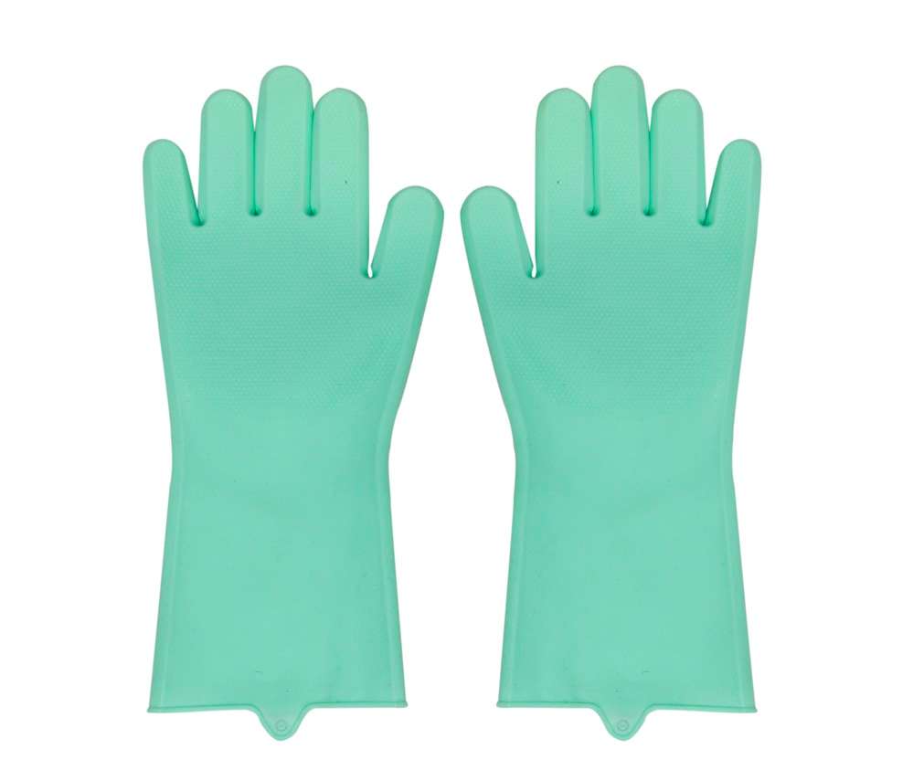 Silicone Kitchen Gloves - Green
