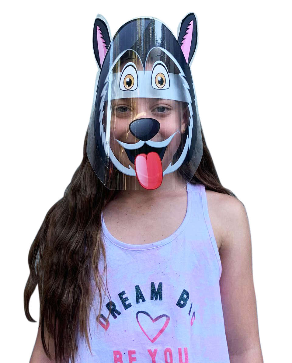 Kids Face Shield - Dog