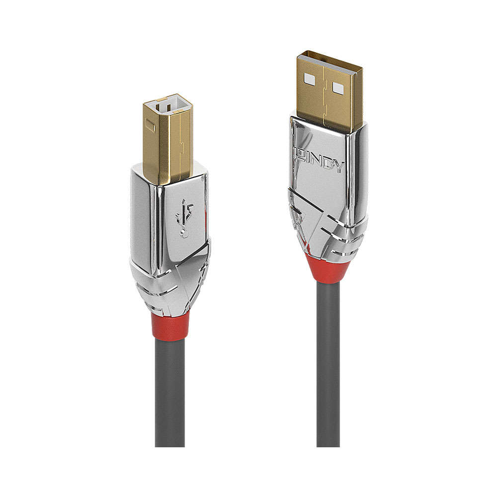 Lindy Usb 2.0 Am-Bm Cable - Cromo Line - 3M
