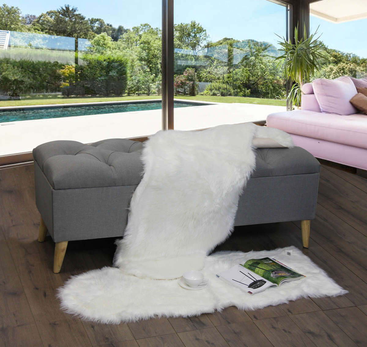 Nordic Rug 60 x 140 - White