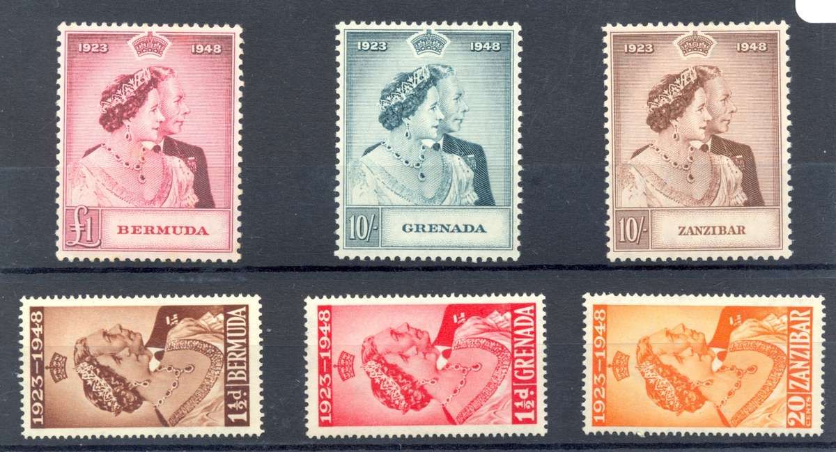 Royal Silver Wedding *** CV  = R1640.625 *** UMM/MM *** 3 sets, bid is per set