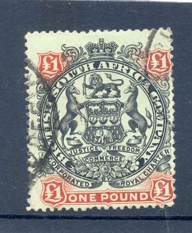 BSAC - One Pound - 1897 (1845) *** SG 73  *** CV=R4275 *** Fine Used