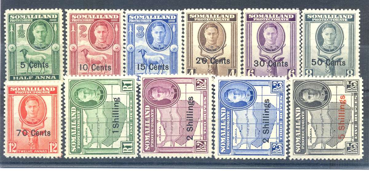 Somaliland ***  SG 125-135  *** CV  = R1100 *** LMM *** Full set