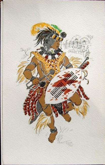 Barbara Tyrrell, Three Tribal Prints (signed & numbered)
