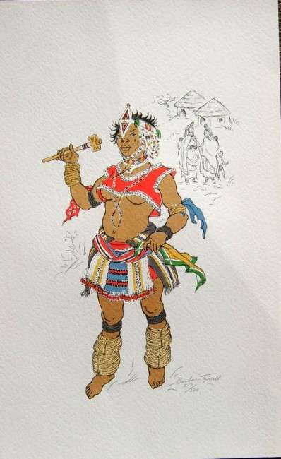 Barbara Tyrrell, Three Tribal Prints (signed & numbered)