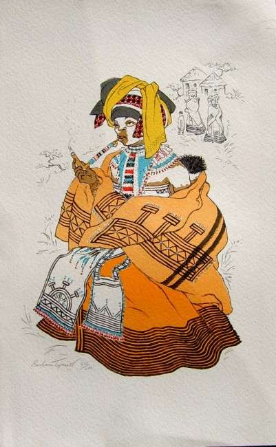 Barbara Tyrrell, Three Tribal Prints (signed & numbered)