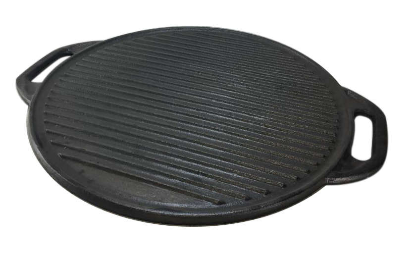 Fine Living Cast Iron BBQ Grill Tray - Round
