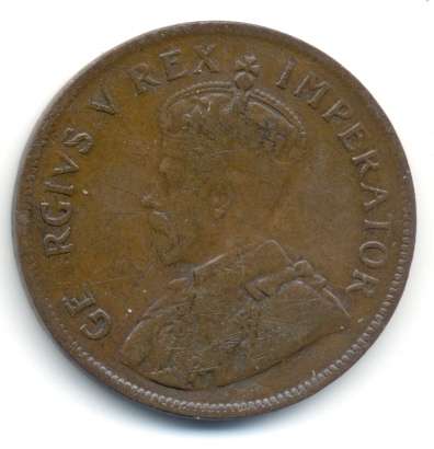 1929 *** 1P *** Fine  *** R4000 in unc, R1000 in EF, the O is strangely missing