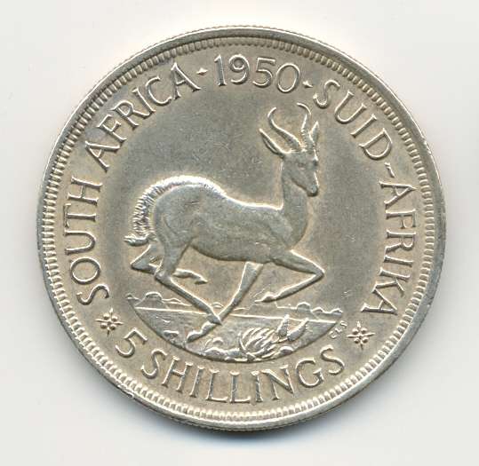 1950 *** 5S *** XF *** This coin has been cleaned