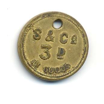 Token *** S & Co *** 3D *** Strachan Token *** Not many available