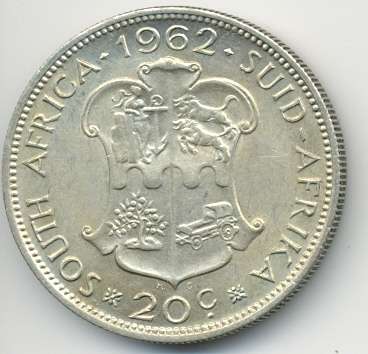 1962 *** 20c *** EF+ *** Big 20 cent