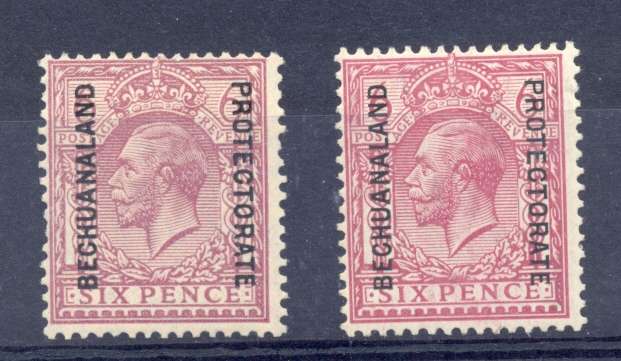 BECHUANALAND - Sixpence *** SG 96,97 *** CV=R2280 *** MM ***