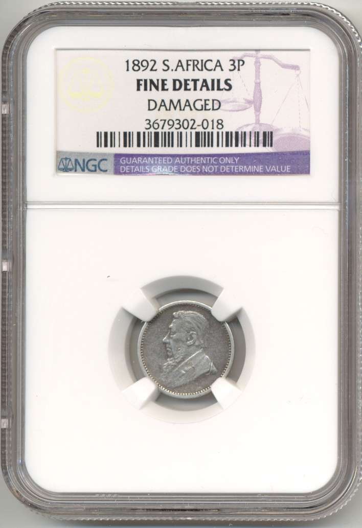 1892 *** 3P *** Fine details *** R22000 in unc