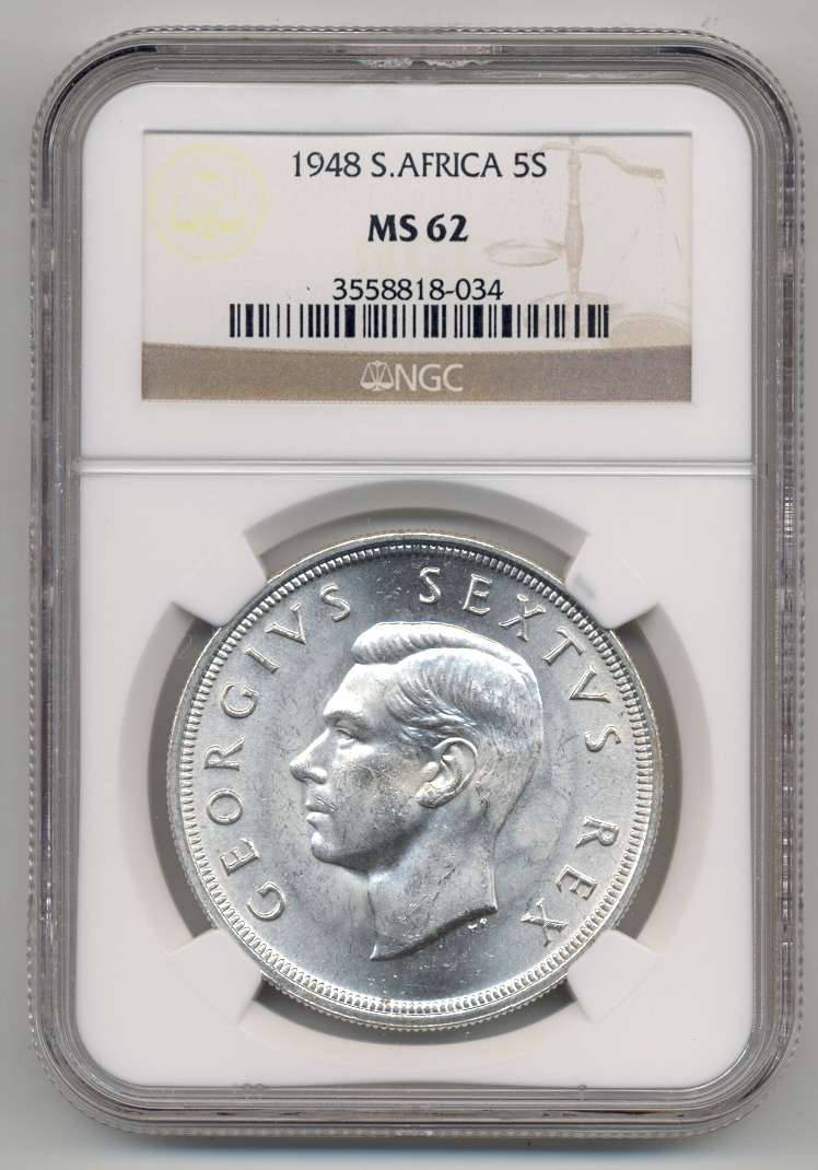 1948 *** 5S *** MS62 *** collect UNC crowns