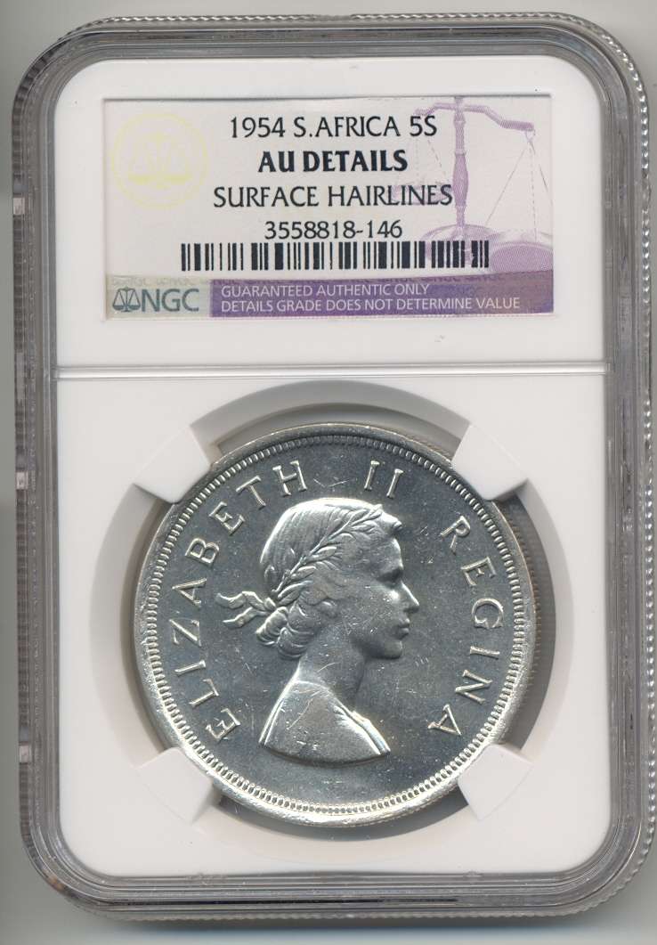 1954 *** 5S *** AU DETAILS *** Key date coin