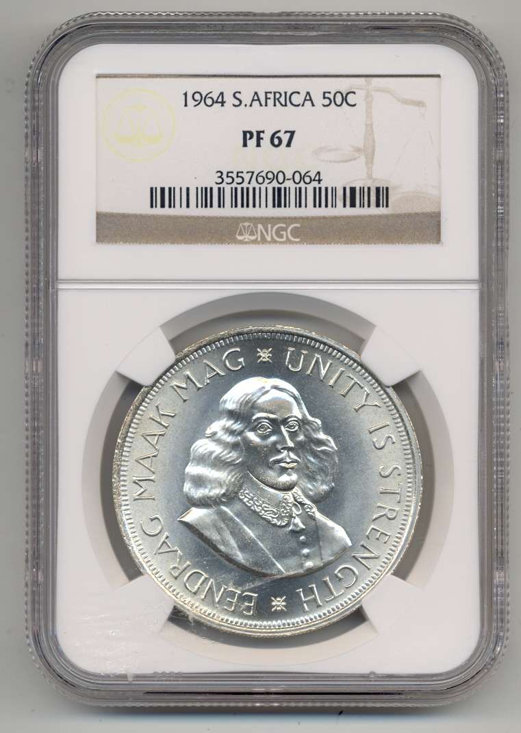 1964 *** 50C *** PF67 *** 2nd highest; Only 1 better