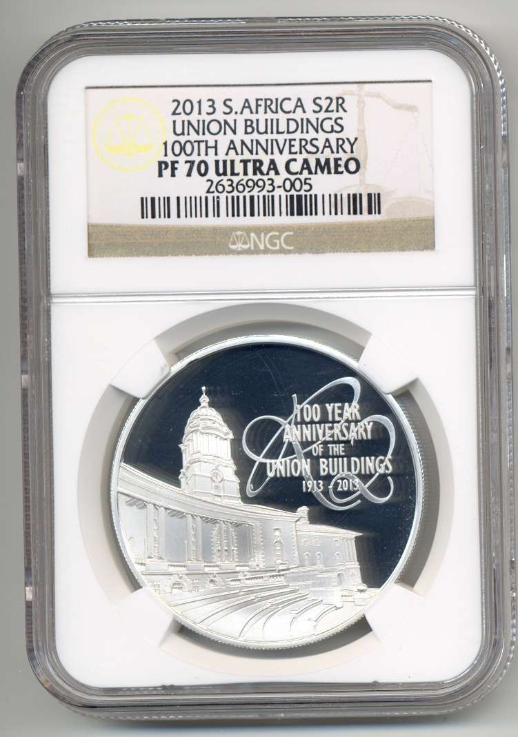2013 *** Silver R2 *** PF70 UC *** Union Buildings 100th Anniversary