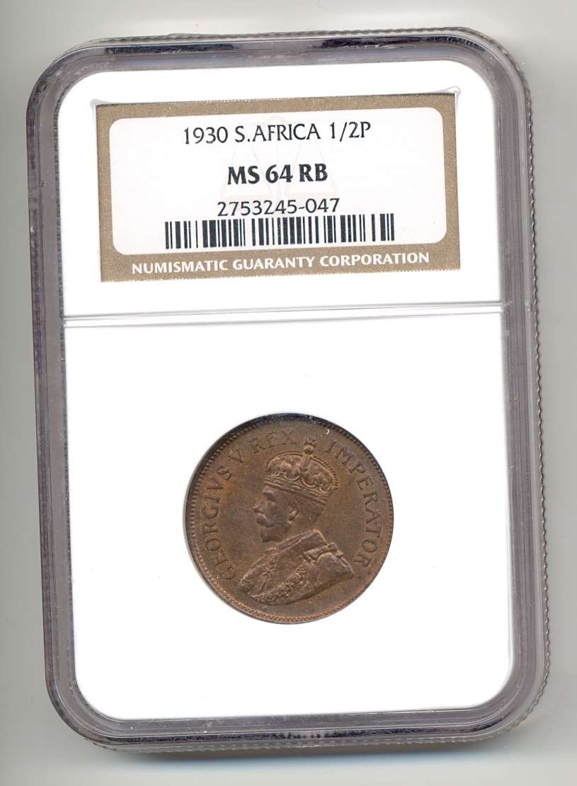1930 *** 1/2P *** MS64RB *** Could possily regrade to a MS65, superior coin