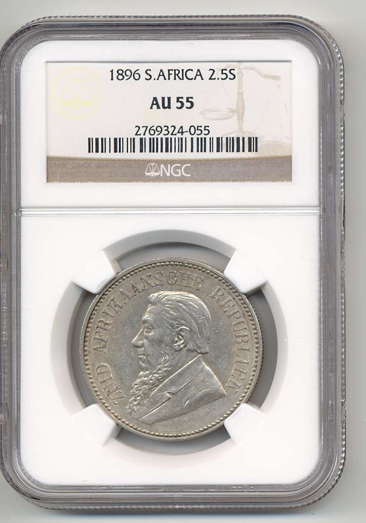 1896 *** 2.5S *** AU55 *** What a price!! This will sell quickly