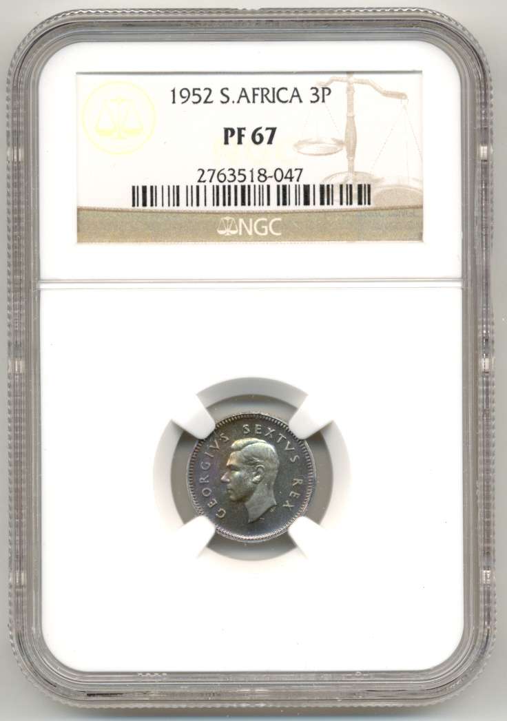 1952 *** 3P *** PF67 *** Finest known, buy the best