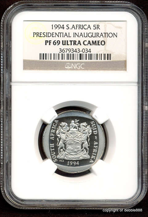 !!! PRESIDENTIAL INAUGURATION R5 1994 - PF69 Ultra Cameo !!! 2ND HIGHEST GRADE - ONLY 9 BETTER !!!