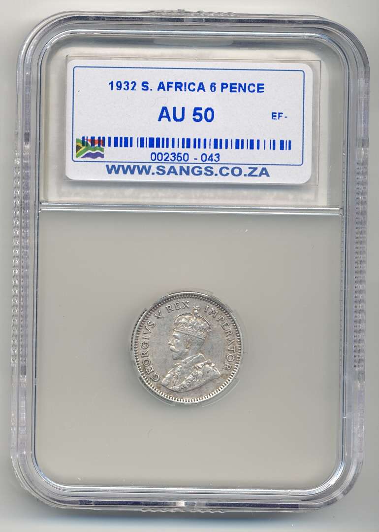 1932 *** 6P *** AU50 *** R1 auction, catalogues at R5 000 in unc.