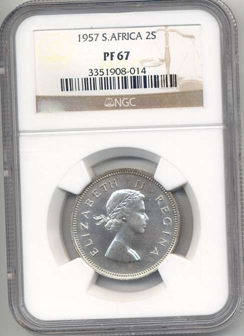 1957 *** 2S *** PF67 *** Finest known; One of 13 graded this high