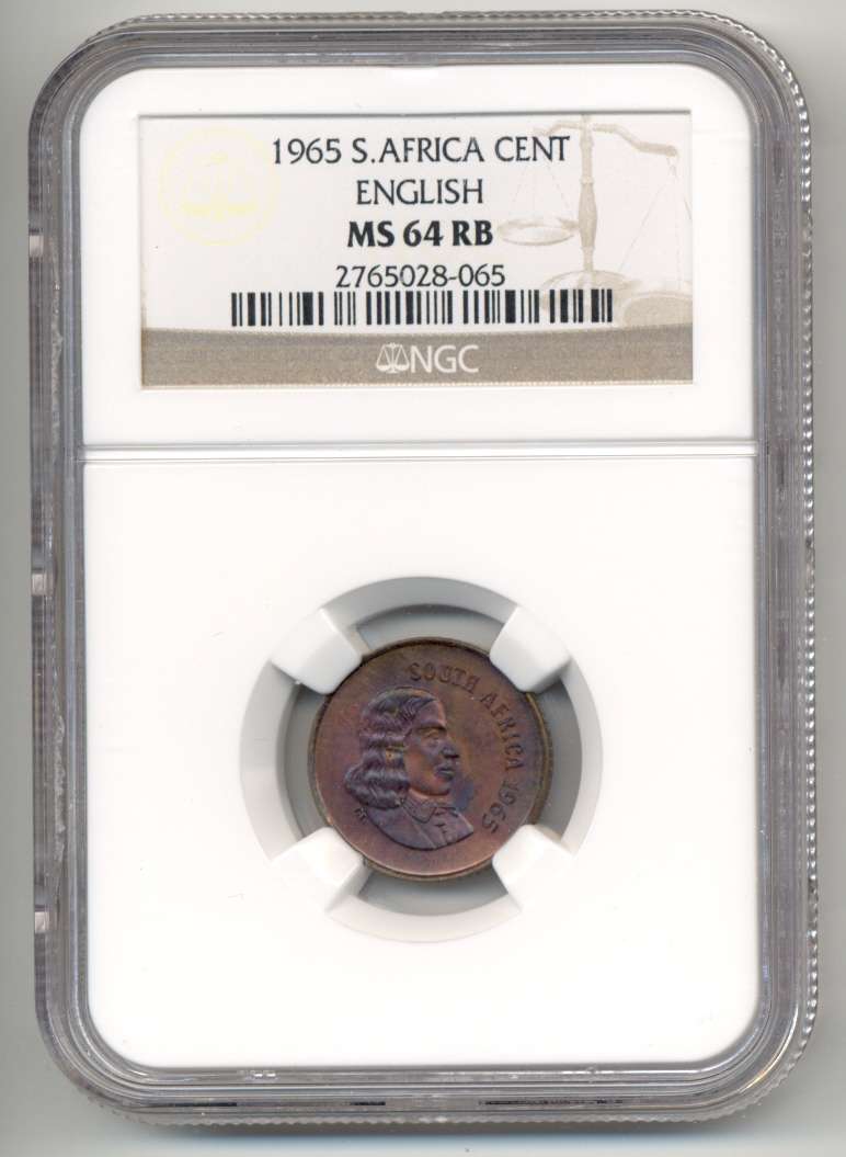 1965***1C English***MS64RB***Top coin with low mintage