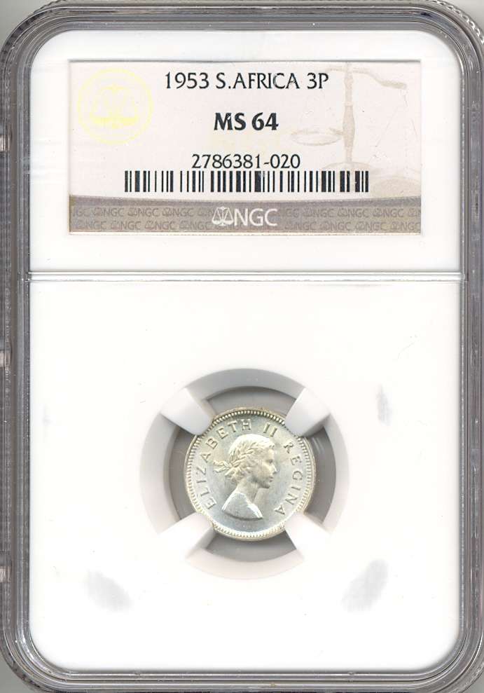 FOR BIO154 ********1953 *** 3P *** MS64 & 1953 *** 1/2P *** MS64RB