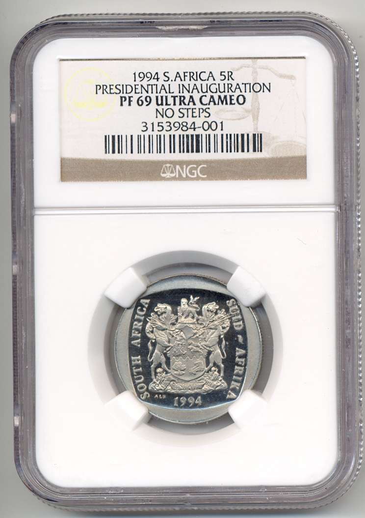 1994 *** R5 *** PF69 Ultra Cameo *** Inauguration "No Steps" - very scarce variety
