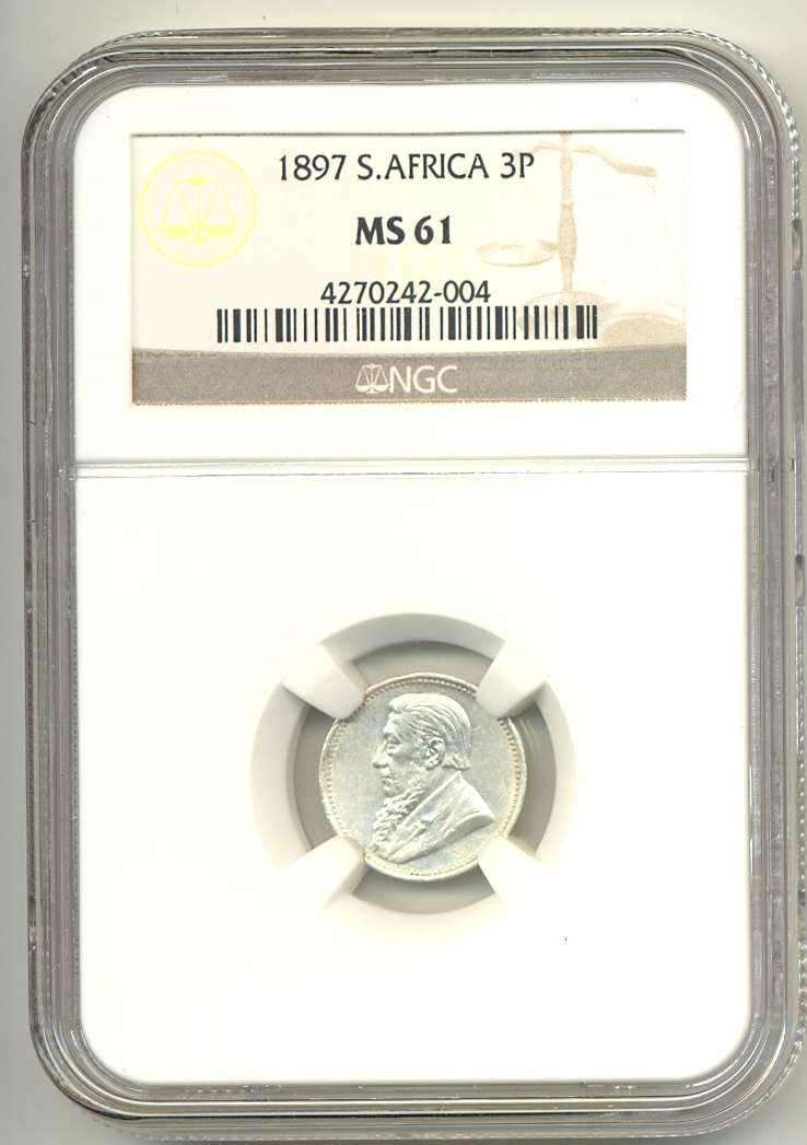 1897 *** 3P *** MS61 *** R3700 catalogue value, great price