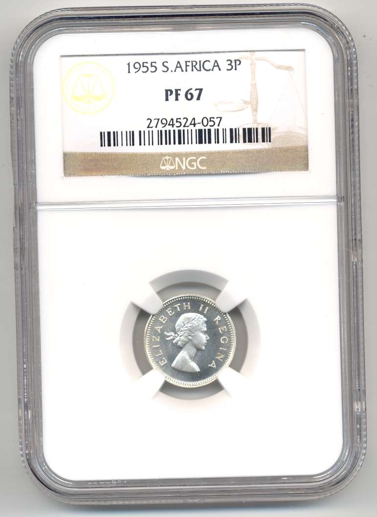 1955 *** 3P *** PF67 *** Stunning coin - could have even gone to PF68