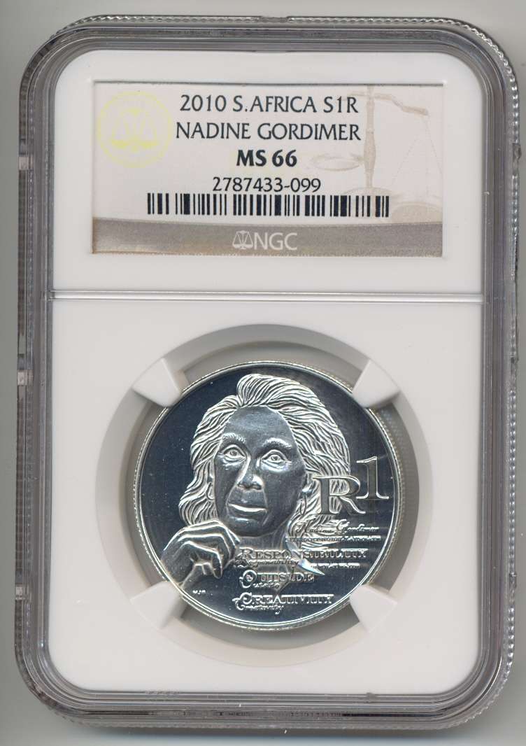 2010 *** NADINE GORDIMER *** MS66 *** Nobel Laureate *** high grade
