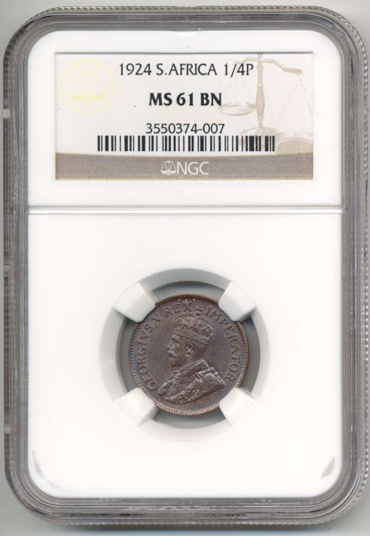 1924 *** 1/4P *** MS61BN *** Collect your unions today