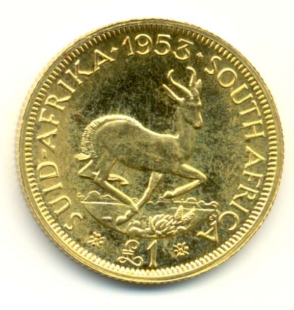 1953 *** GOLD - One Pound *** hard to find - many lost to smelting ***