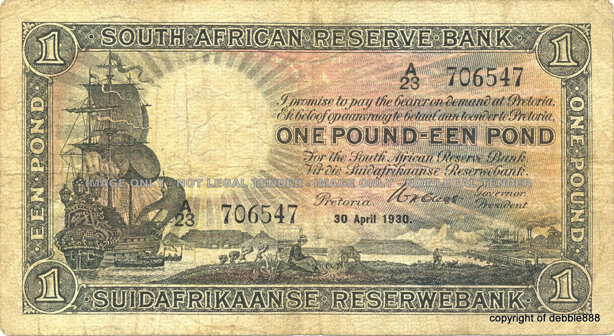 1930 *** WH CLEGG - ONE POUND *** 4th Issue *** great collectable *** F